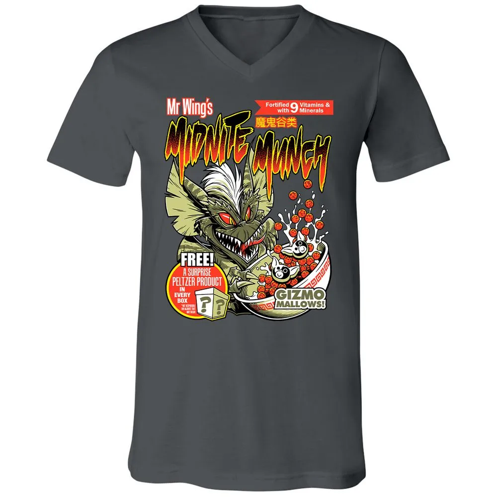 Unisex V-Neck T-Shirt - 8HDSG3DU - Asphalt - 12