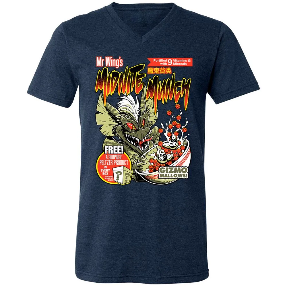 Unisex V-Neck T-Shirt - 8HDSG3DU - Heather Navy - 15