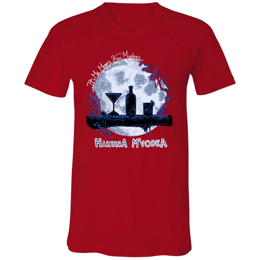Unisex V-Neck T-Shirt - TXNGVC89 - Red - 3