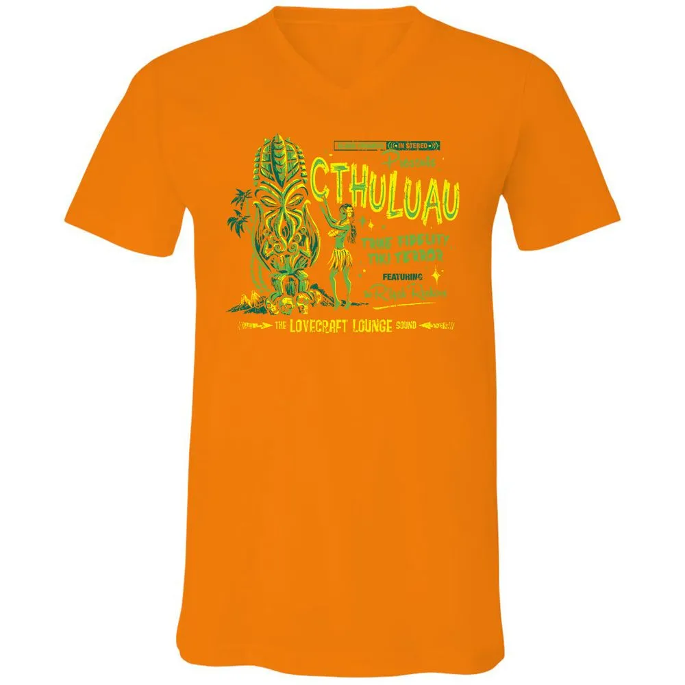 Unisex V-Neck T-Shirt - 5ZC2VZD1 - Orange - 11