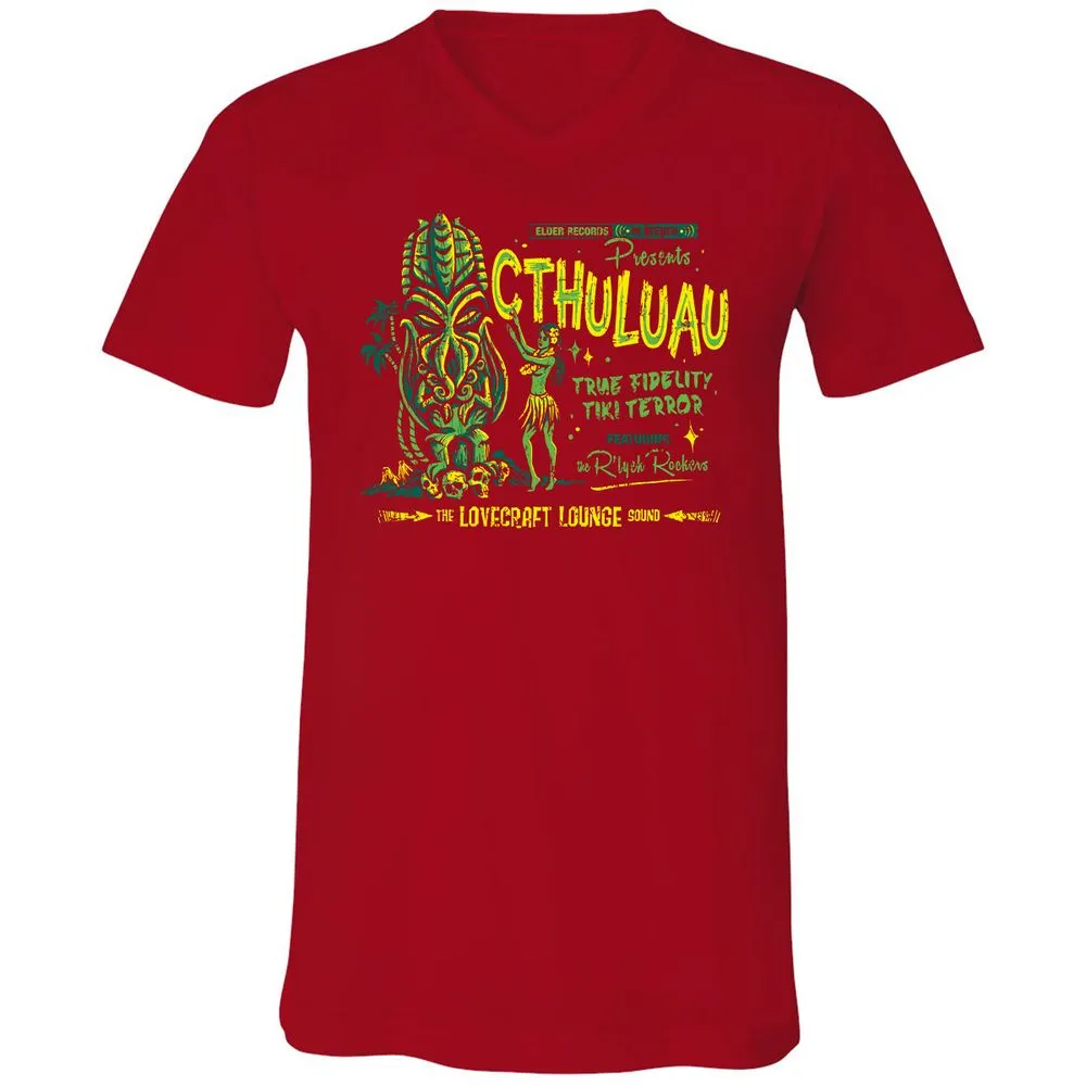 Unisex V-Neck T-Shirt - 5ZC2VZD1 - Red - 3