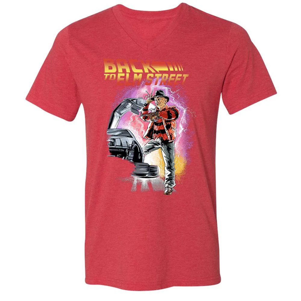Unisex V-Neck T-Shirt - UH77J4C2 - Heather Red - 16