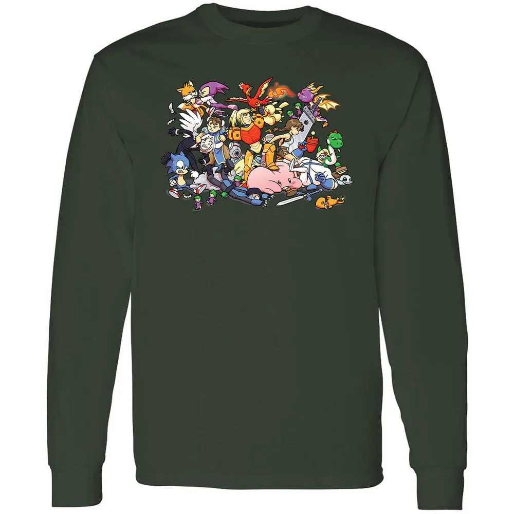 Long Sleeve T-Shirt - 3LBWRNG9 - Forest Green - 4