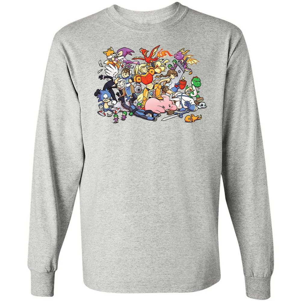 Long Sleeve T-Shirt - 3LBWRNG9 - Ash - 7