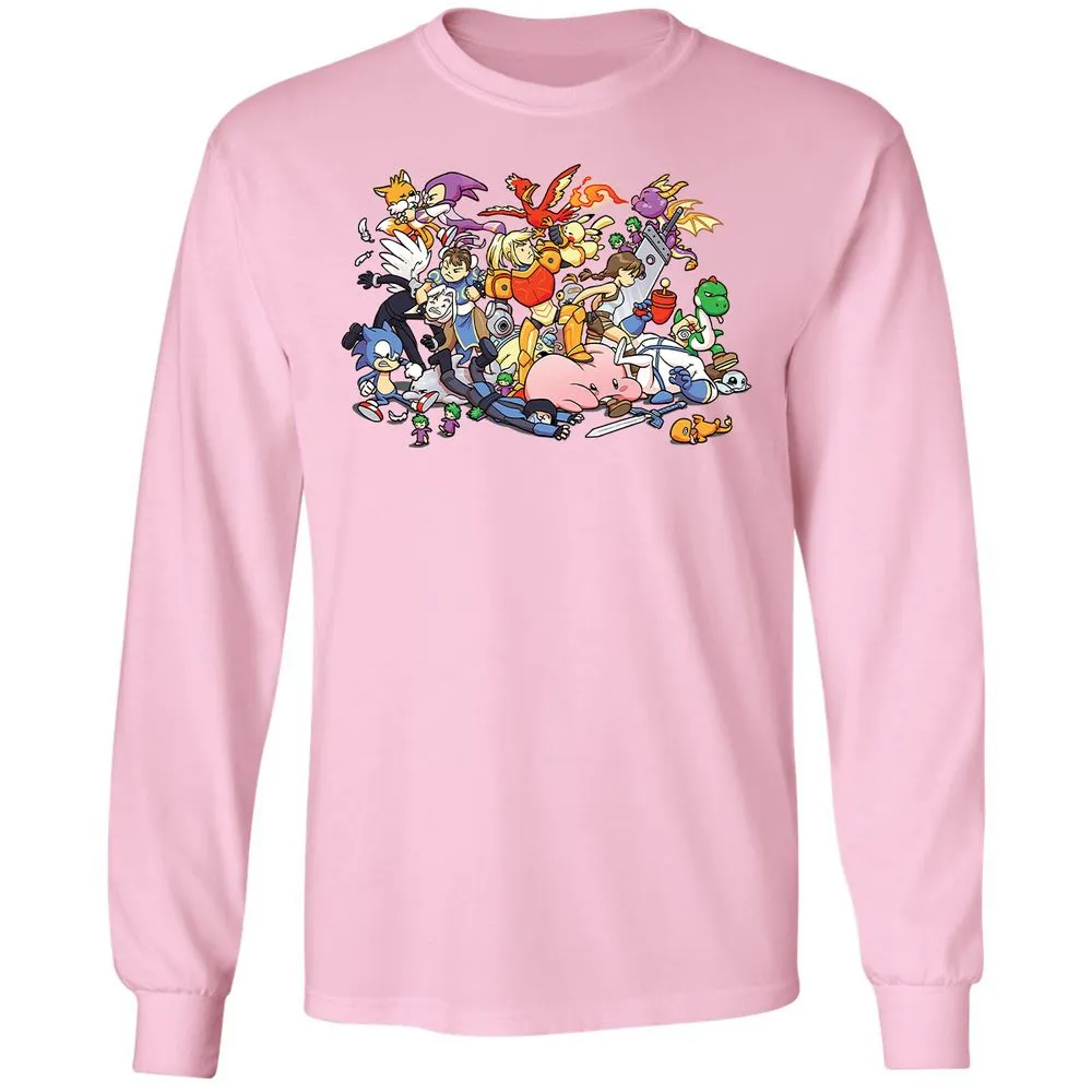 Long Sleeve T-Shirt - 3LBWRNG9 - Light Pink - 3