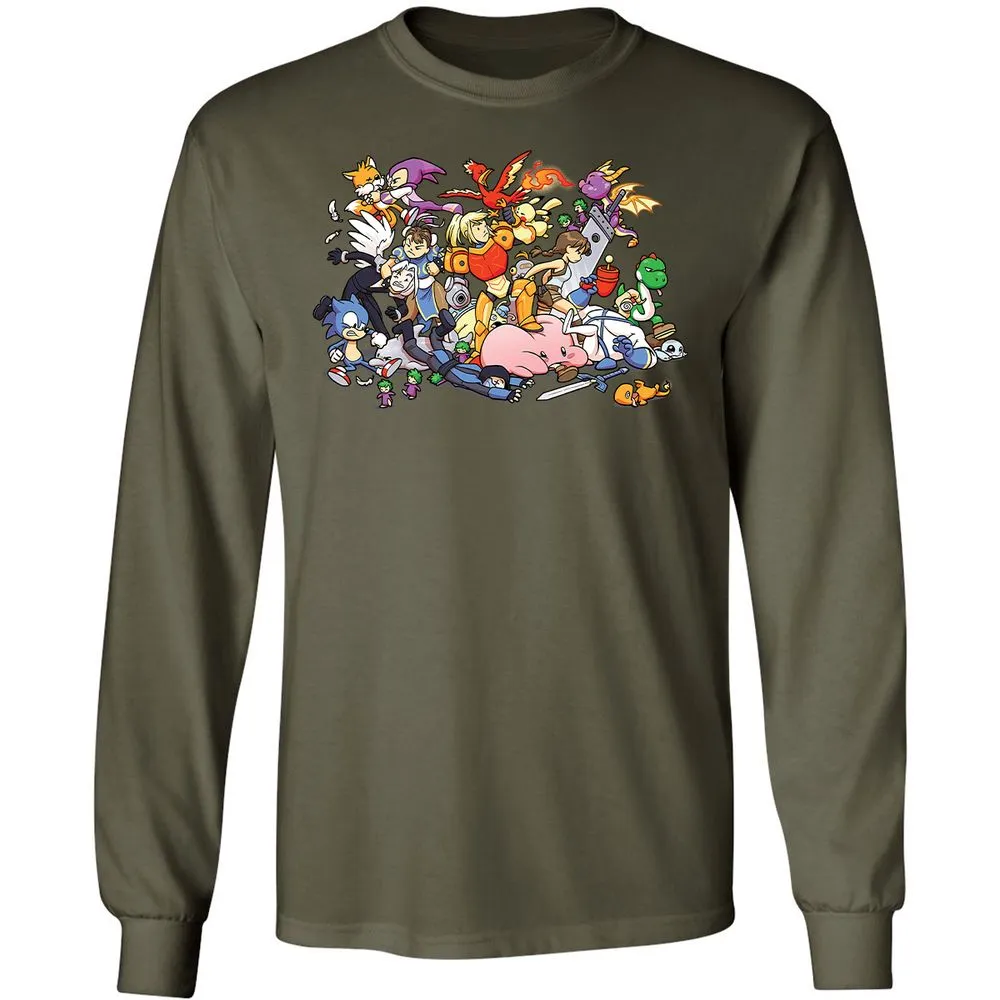 Long Sleeve T-Shirt - 3LBWRNG9 - Military Green - 16