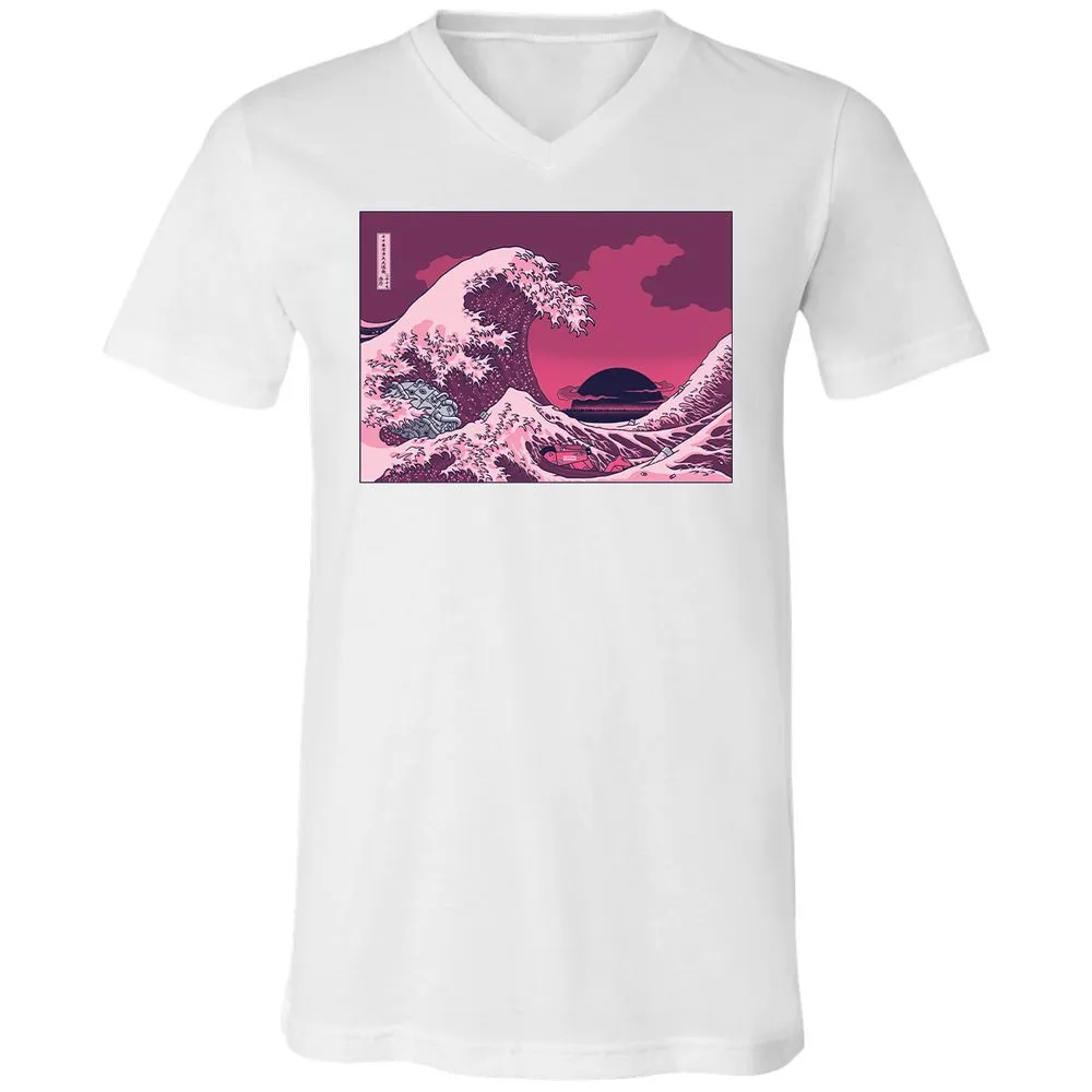 Unisex V-Neck T-Shirt - X3K16NQX - White - 5