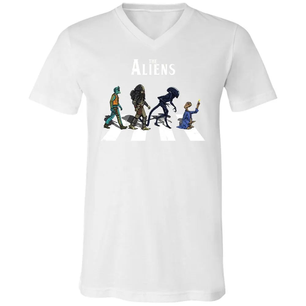 Unisex V-Neck T-Shirt - A22VMUFS - White - 5