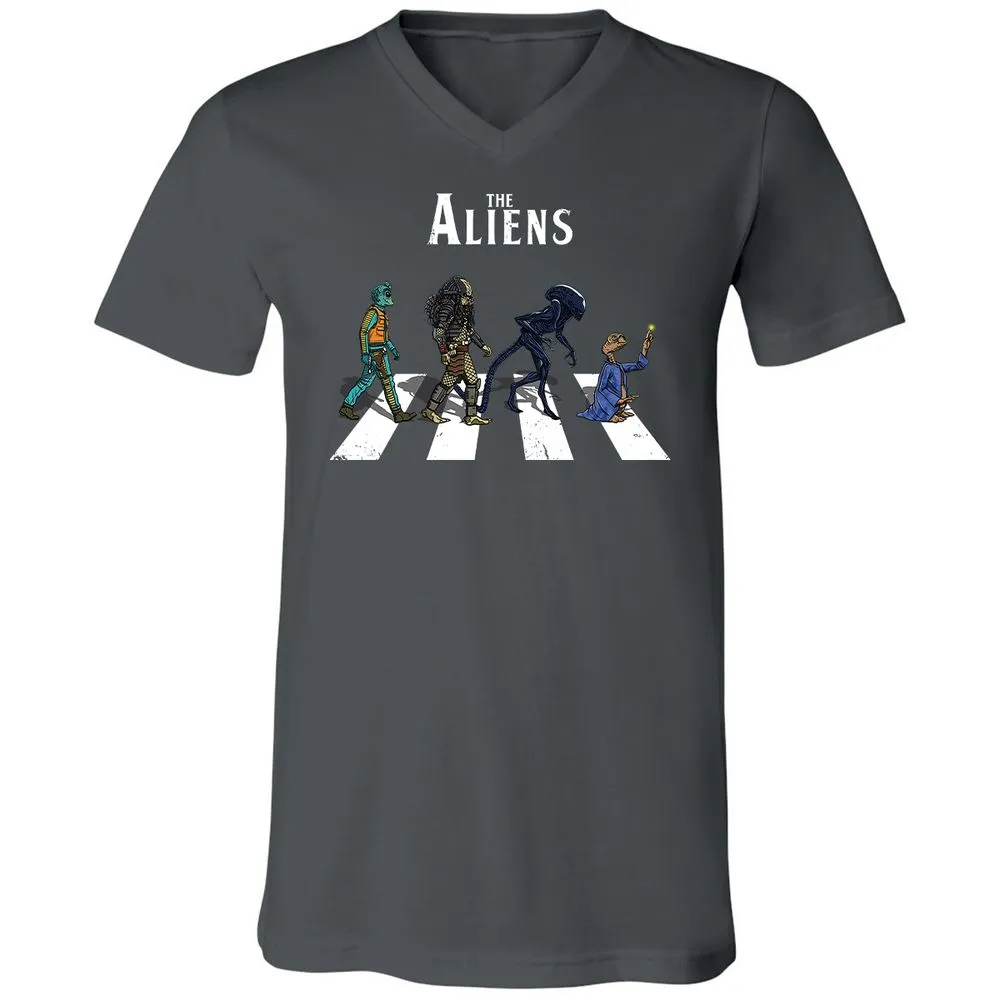 Unisex V-Neck T-Shirt - A22VMUFS - Asphalt - 12