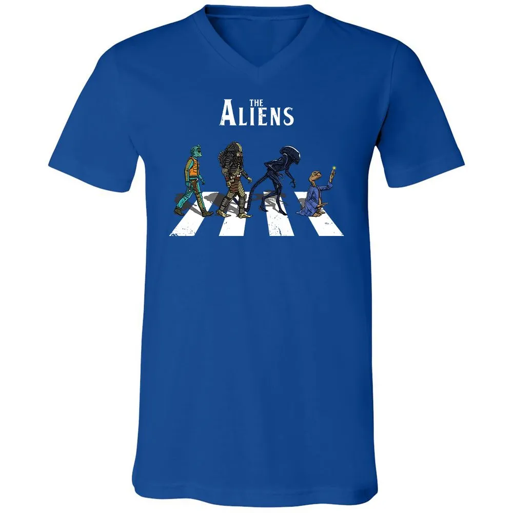 Unisex V-Neck T-Shirt - A22VMUFS - True Royal - 4