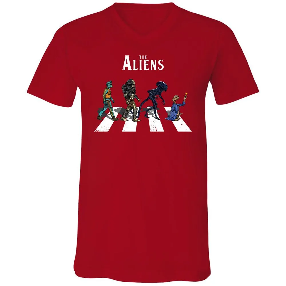 Unisex V-Neck T-Shirt - A22VMUFS - Red - 3