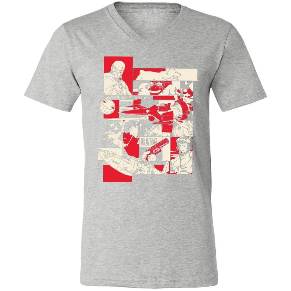 Unisex V-Neck T-Shirt - YDNZ35LC - Athletic Heather - 7
