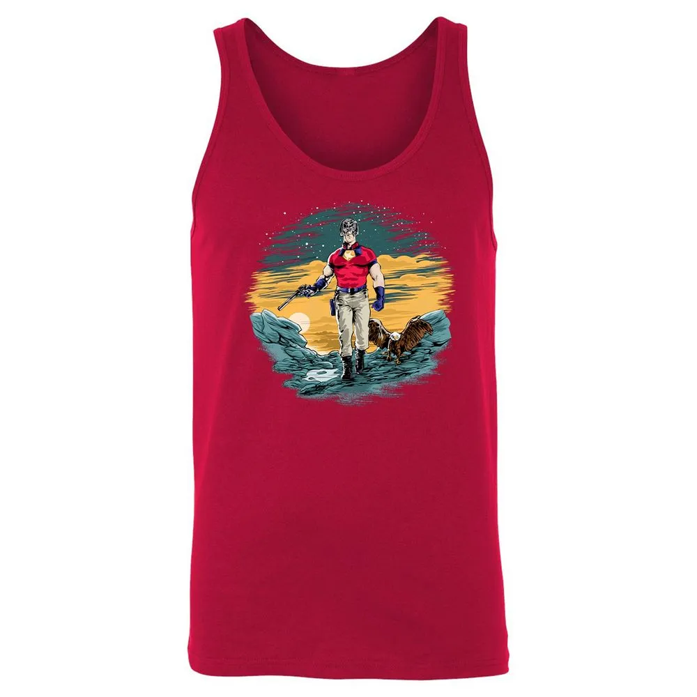 Unisex Jersey Tank - B22Y7Y8J - Red - 11