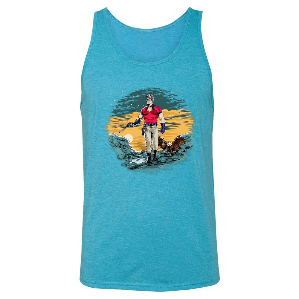 Unisex Jersey Tank - B22Y7Y8J - Aqua Triblend - 3