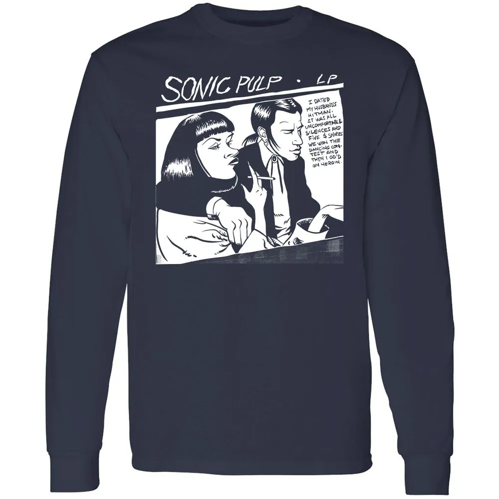 Long Sleeve T-Shirt - 445XDU2P - Navy - 2