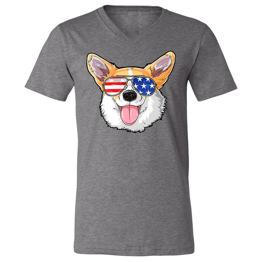 Unisex V-Neck T-Shirt - Z7UHBU8C - Deep Heather - 13