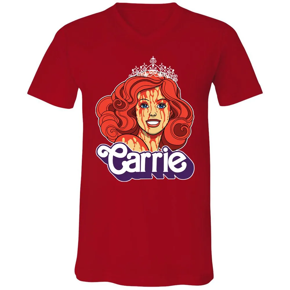 Unisex V-Neck T-Shirt - L96CBNHK - Red - 3