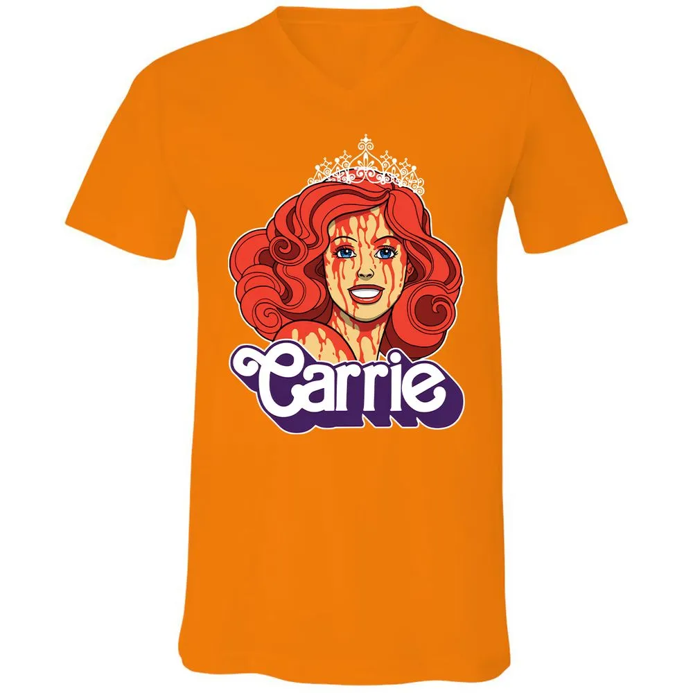 Unisex V-Neck T-Shirt - L96CBNHK - Orange - 11
