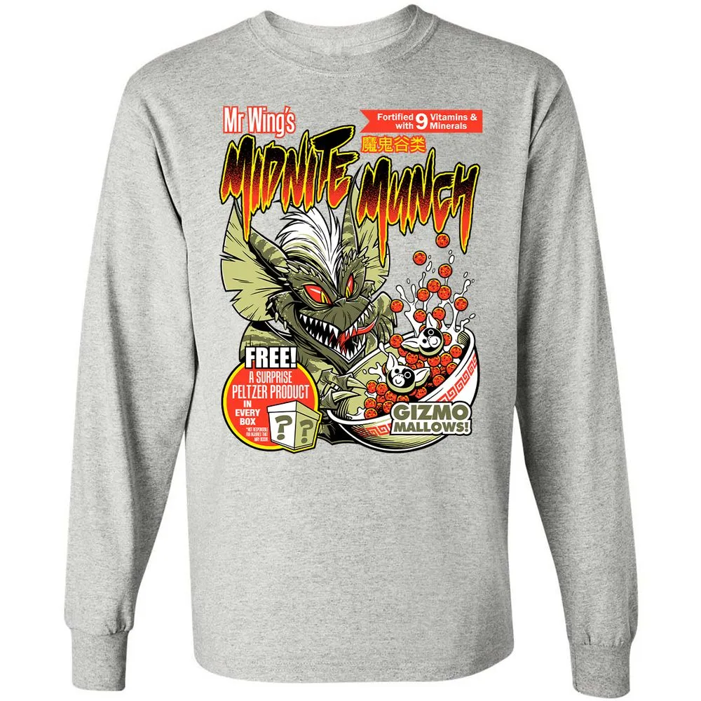 Long Sleeve T-Shirt - XCJNU71G - Ash - 7