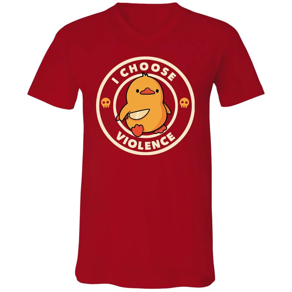 Unisex V-Neck T-Shirt - K9V2VAXA - Red - 3