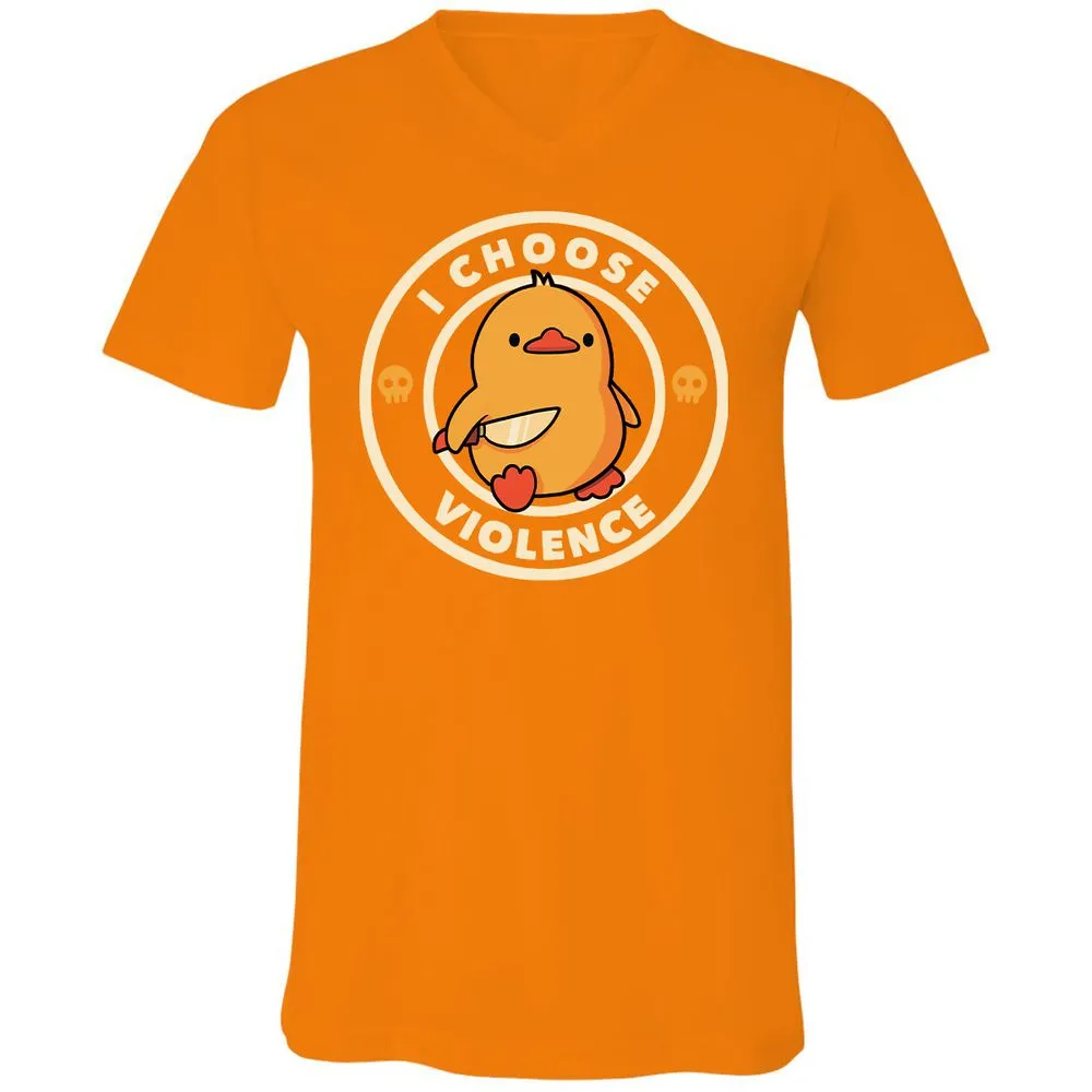 Unisex V-Neck T-Shirt - K9V2VAXA - Orange - 11