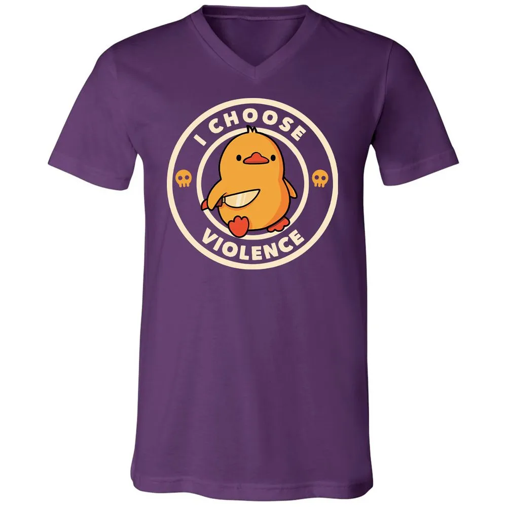 Unisex V-Neck T-Shirt - K9V2VAXA - Team Purple - 9