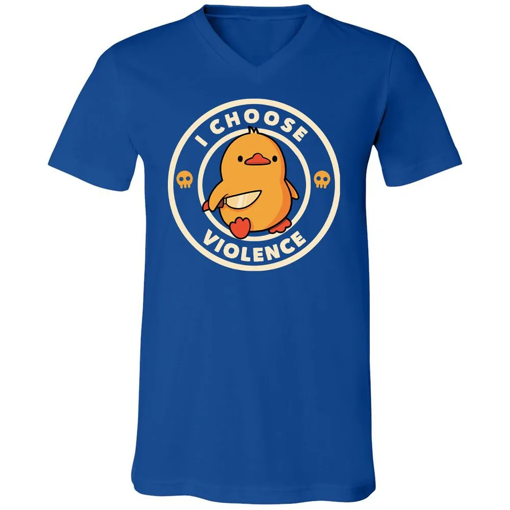 Unisex V-Neck T-Shirt - K9V2VAXA - True Royal - 4
