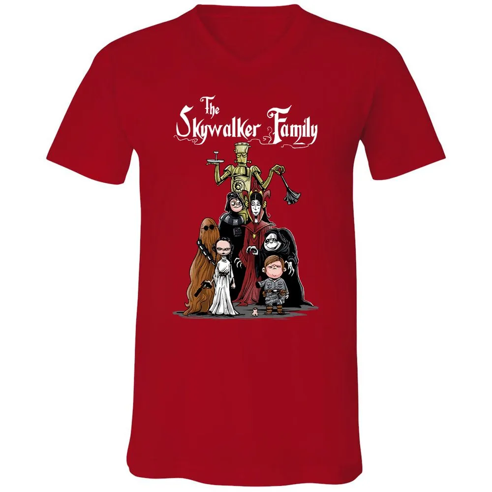 Unisex V-Neck T-Shirt - G32X6R1R - Red - 3