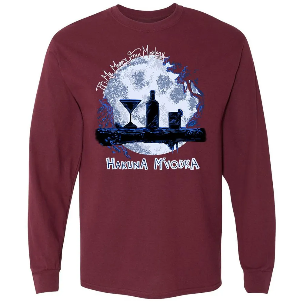 Long Sleeve T-Shirt - 6J982QUR - Maroon - 11