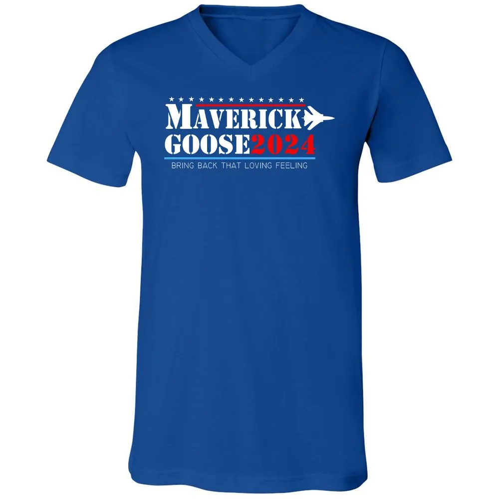 Unisex V-Neck T-Shirt - 48KBFBVS - True Royal - 4