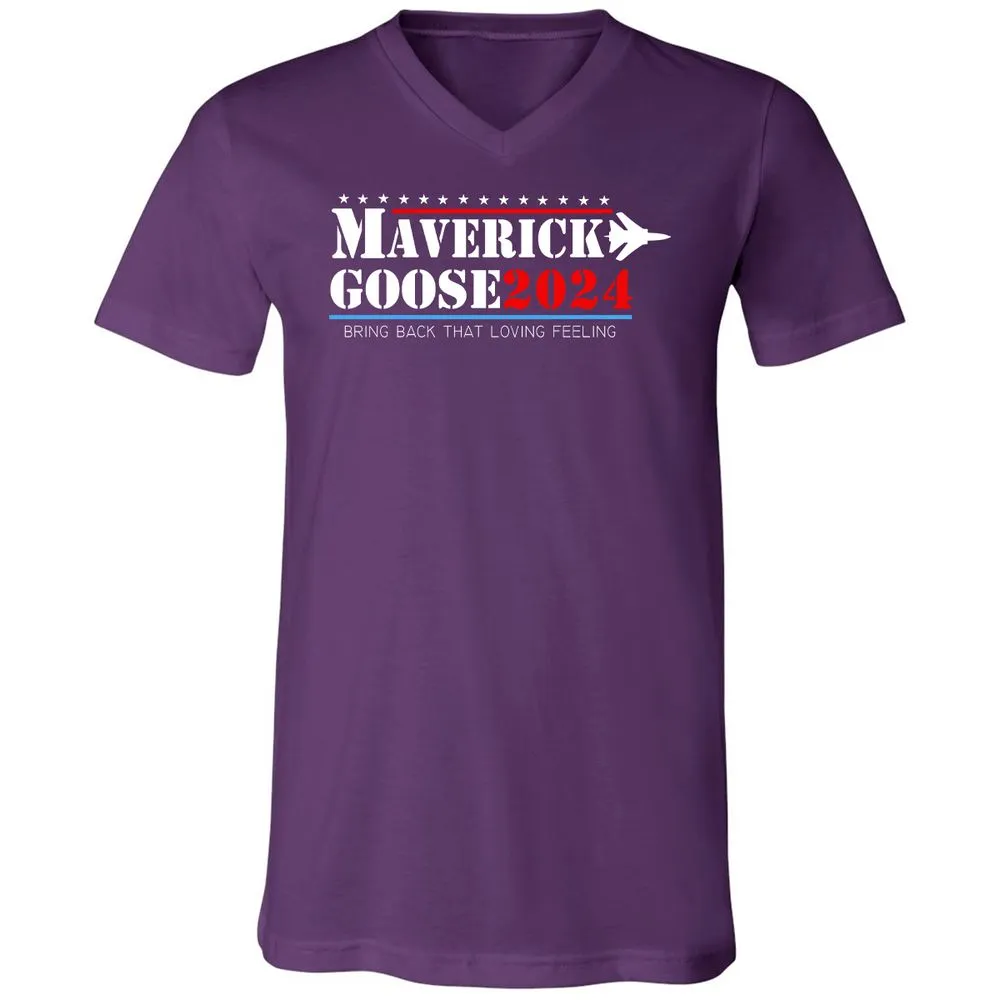 Unisex V-Neck T-Shirt - 48KBFBVS - Team Purple - 9