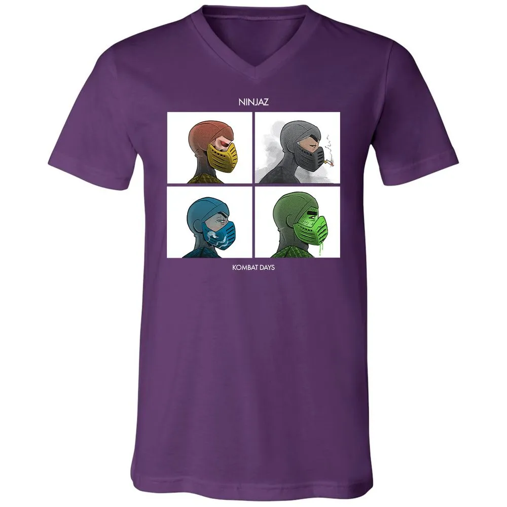 Unisex V-Neck T-Shirt - LQPZ49UY - Team Purple - 9