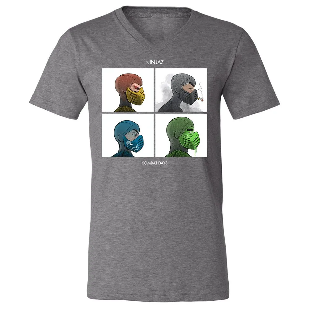 Unisex V-Neck T-Shirt - LQPZ49UY - Deep Heather - 13