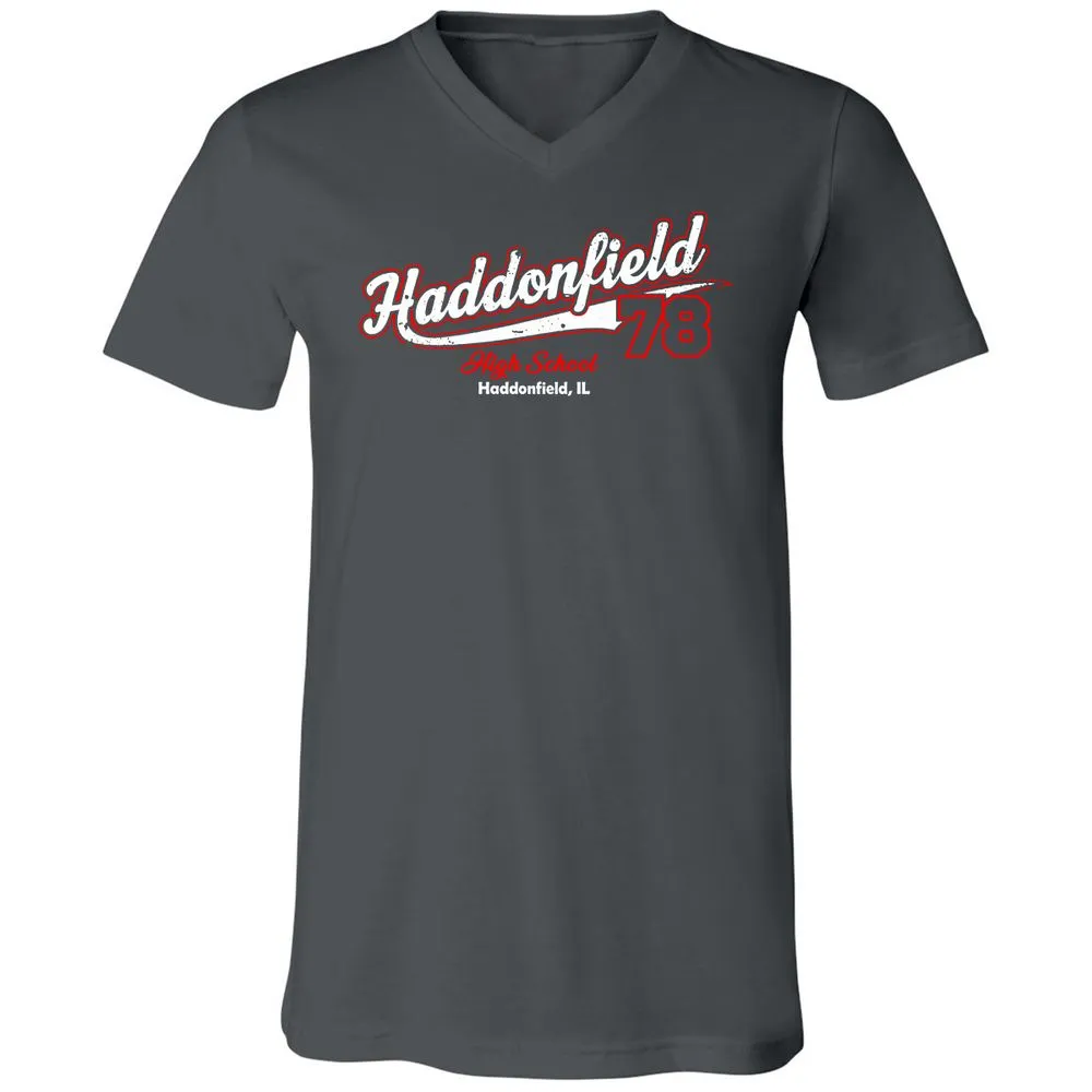 Unisex V-Neck T-Shirt - WZH3D2TD - Asphalt - 12