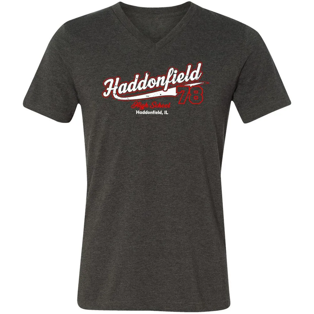 Unisex V-Neck T-Shirt - WZH3D2TD - Dark Grey Heather - 8