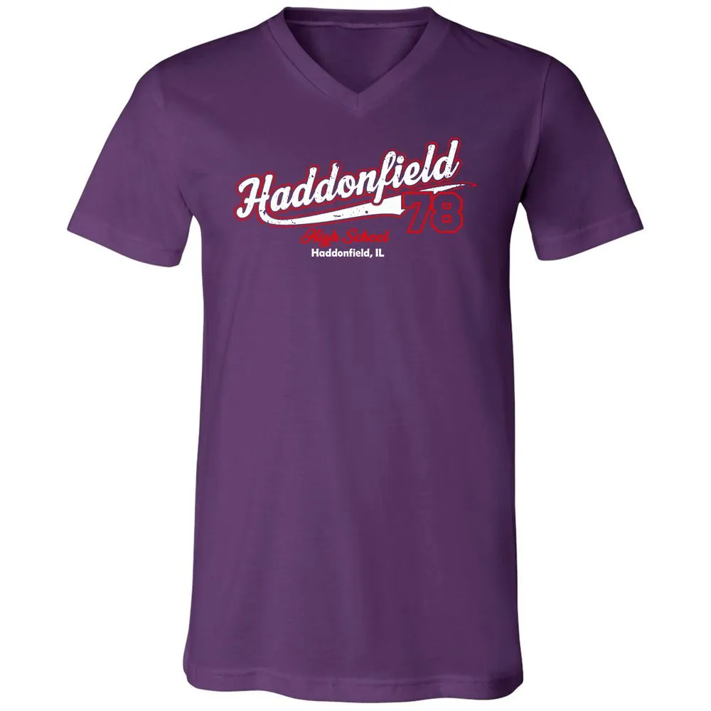 Unisex V-Neck T-Shirt - WZH3D2TD - Team Purple - 9