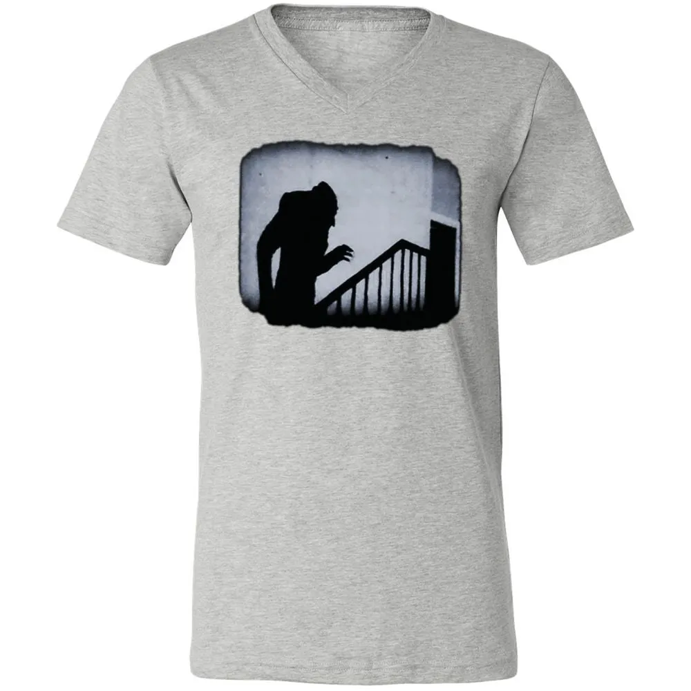 Unisex V-Neck T-Shirt - 2HDFAB66 - Athletic Heather - 7