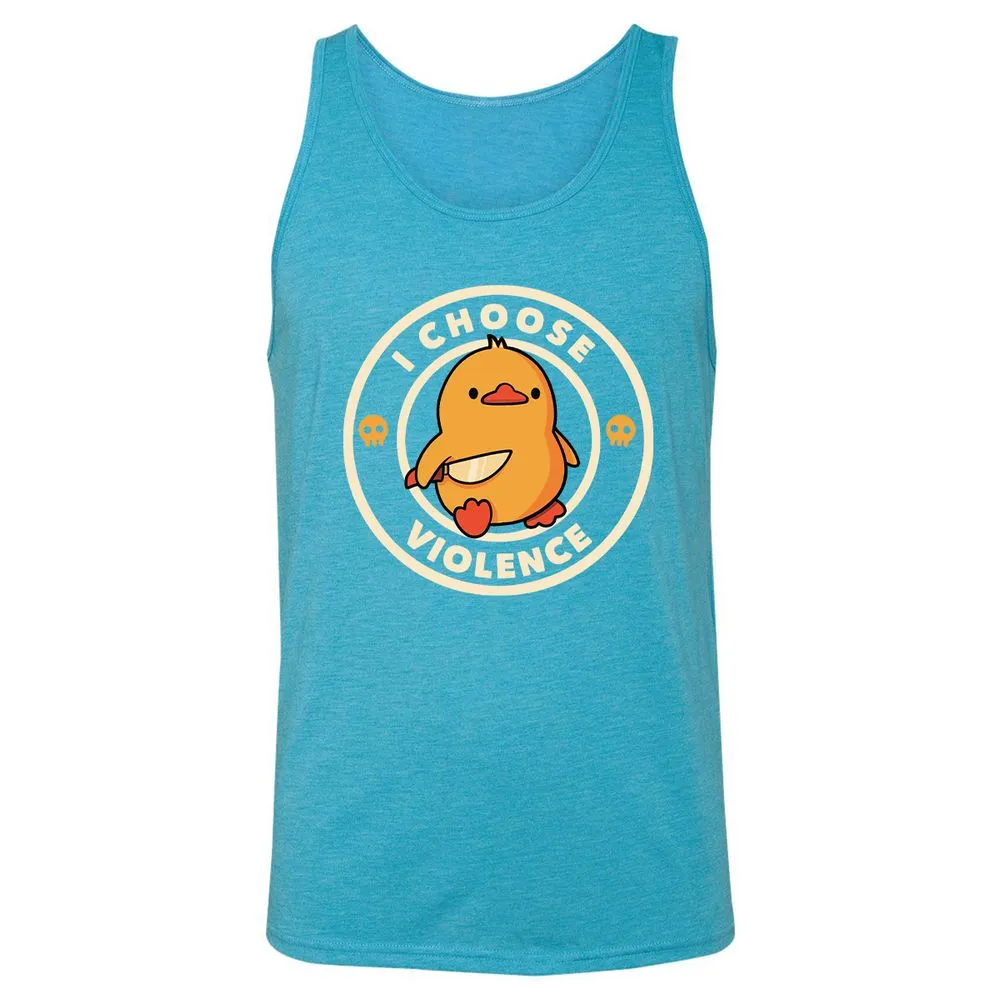 Unisex Jersey Tank - 4E5MSAJW - Aqua Triblend - 3