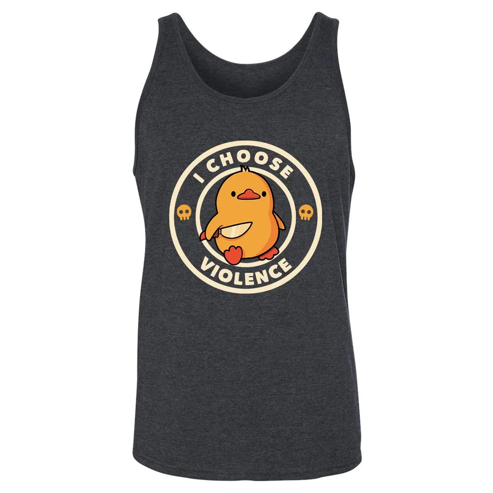 Unisex Jersey Tank - 4E5MSAJW - Dark Grey Heather - 6