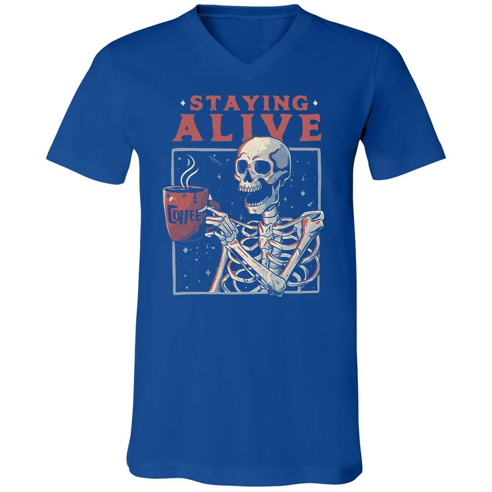 Unisex V-Neck T-Shirt - TX71E3UX - True Royal - 4