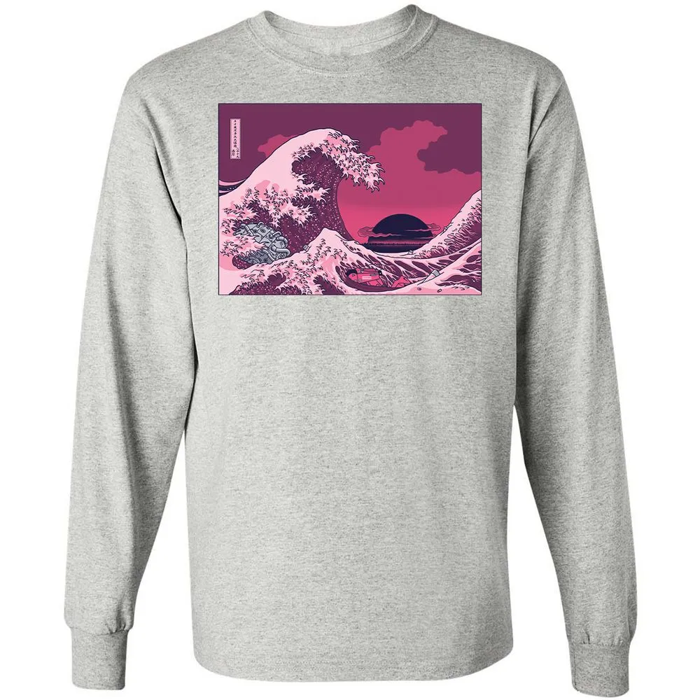 Long Sleeve T-Shirt - 4TNTMYQ7 - Ash - 7