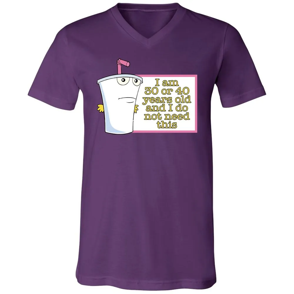 Unisex V-Neck T-Shirt - X66FUA8P - Team Purple - 9