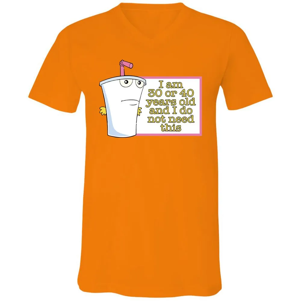 Unisex V-Neck T-Shirt - X66FUA8P - Orange - 11