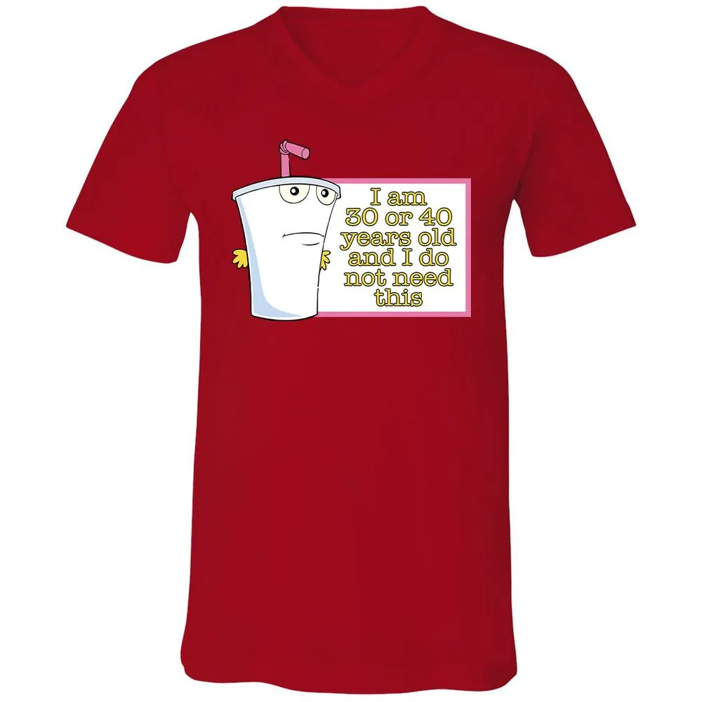 Unisex V-Neck T-Shirt - X66FUA8P - Red - 3