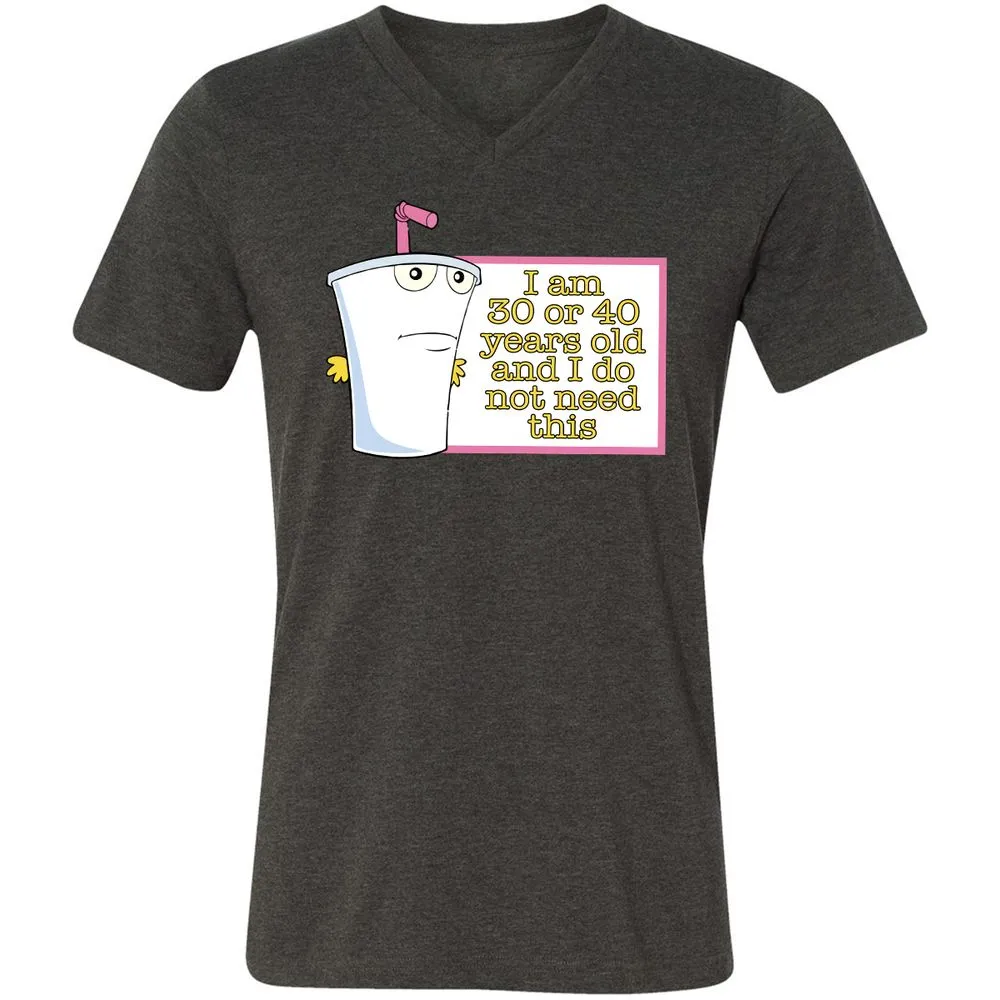 Unisex V-Neck T-Shirt - X66FUA8P - Dark Grey Heather - 8