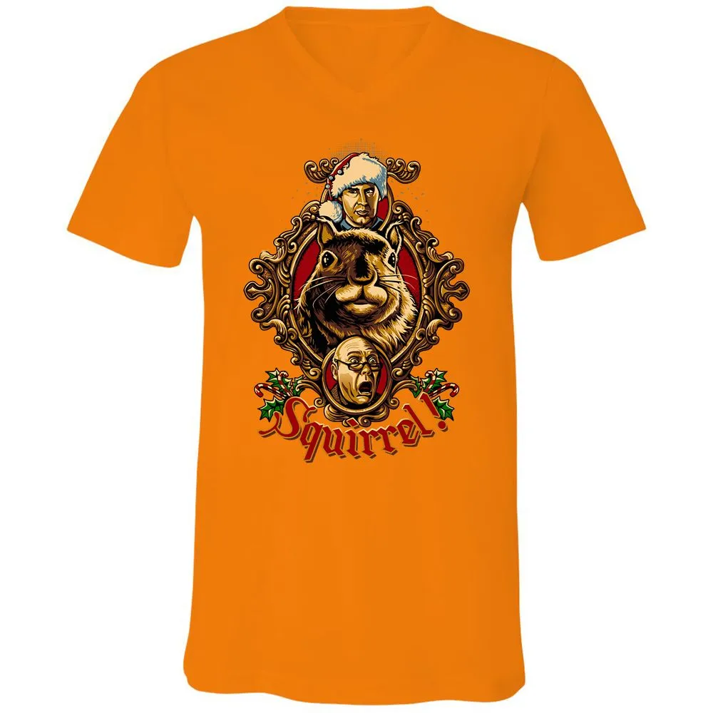 Unisex V-Neck T-Shirt - 2XASG4Y5 - Orange - 11