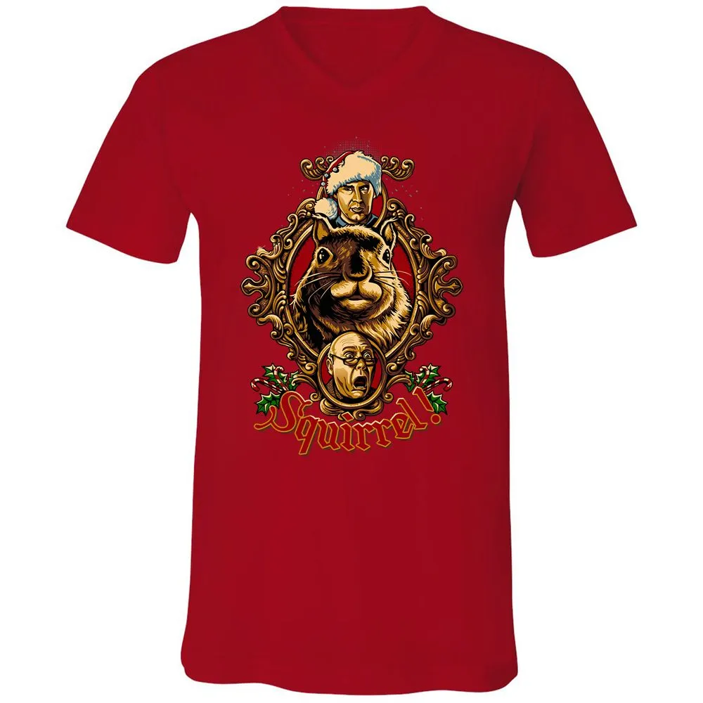 Unisex V-Neck T-Shirt - 2XASG4Y5 - Red - 3