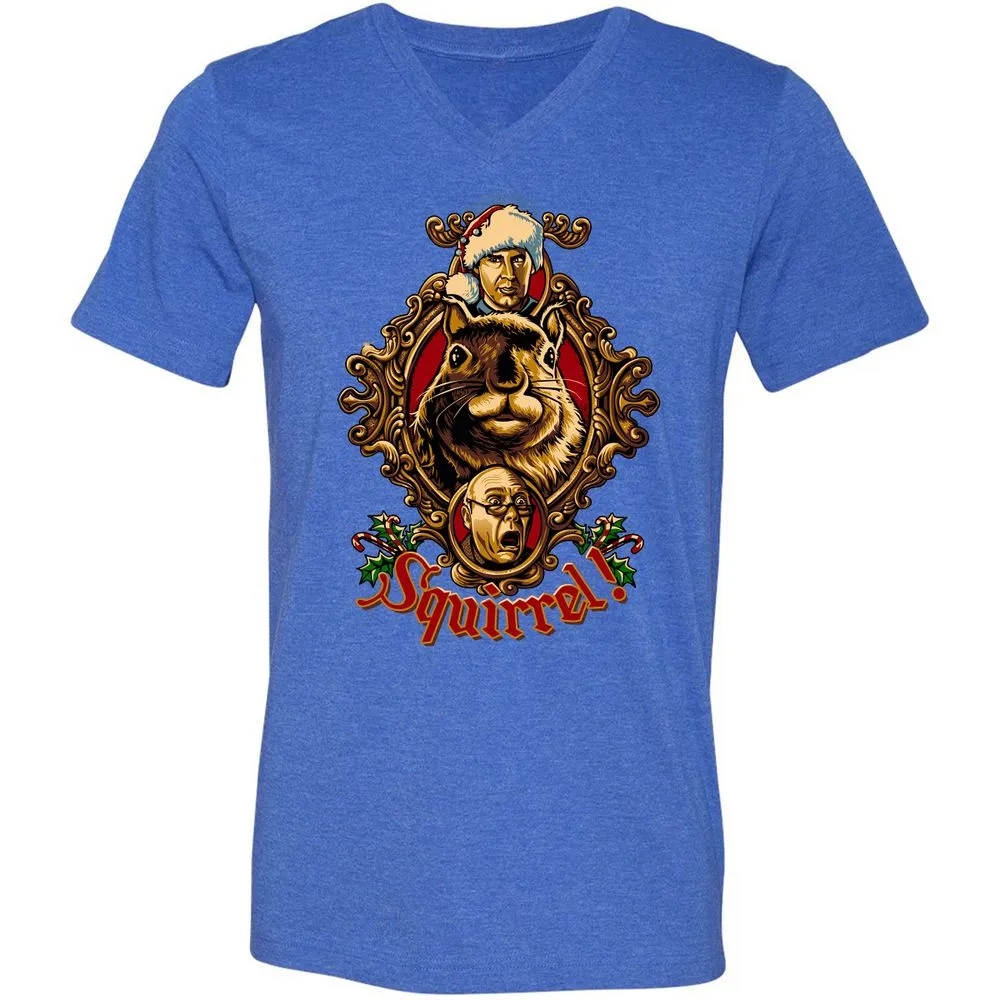 Unisex V-Neck T-Shirt - 2XASG4Y5 - Heather True Royal - 14