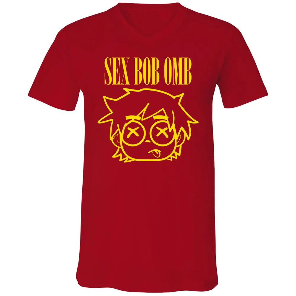 Unisex V-Neck T-Shirt - RTYA94CW - Red - 3