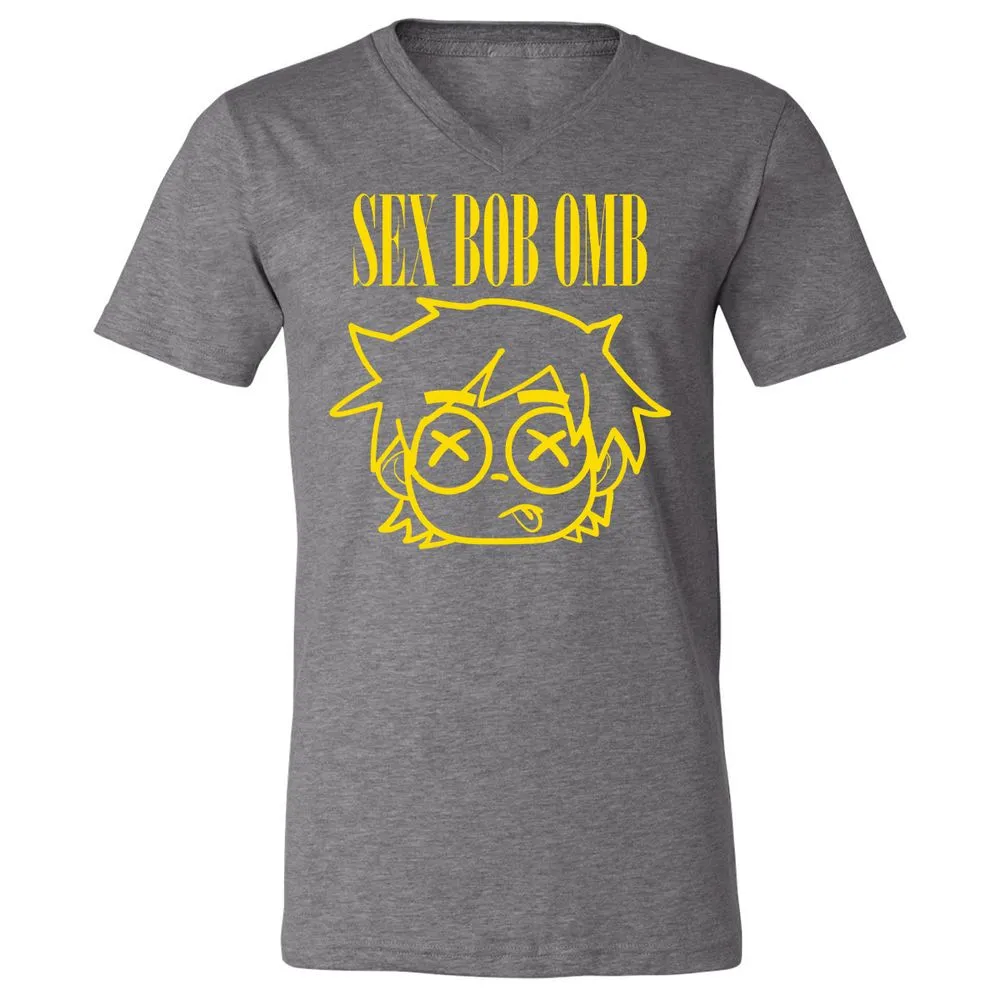Unisex V-Neck T-Shirt - RTYA94CW - Deep Heather - 13